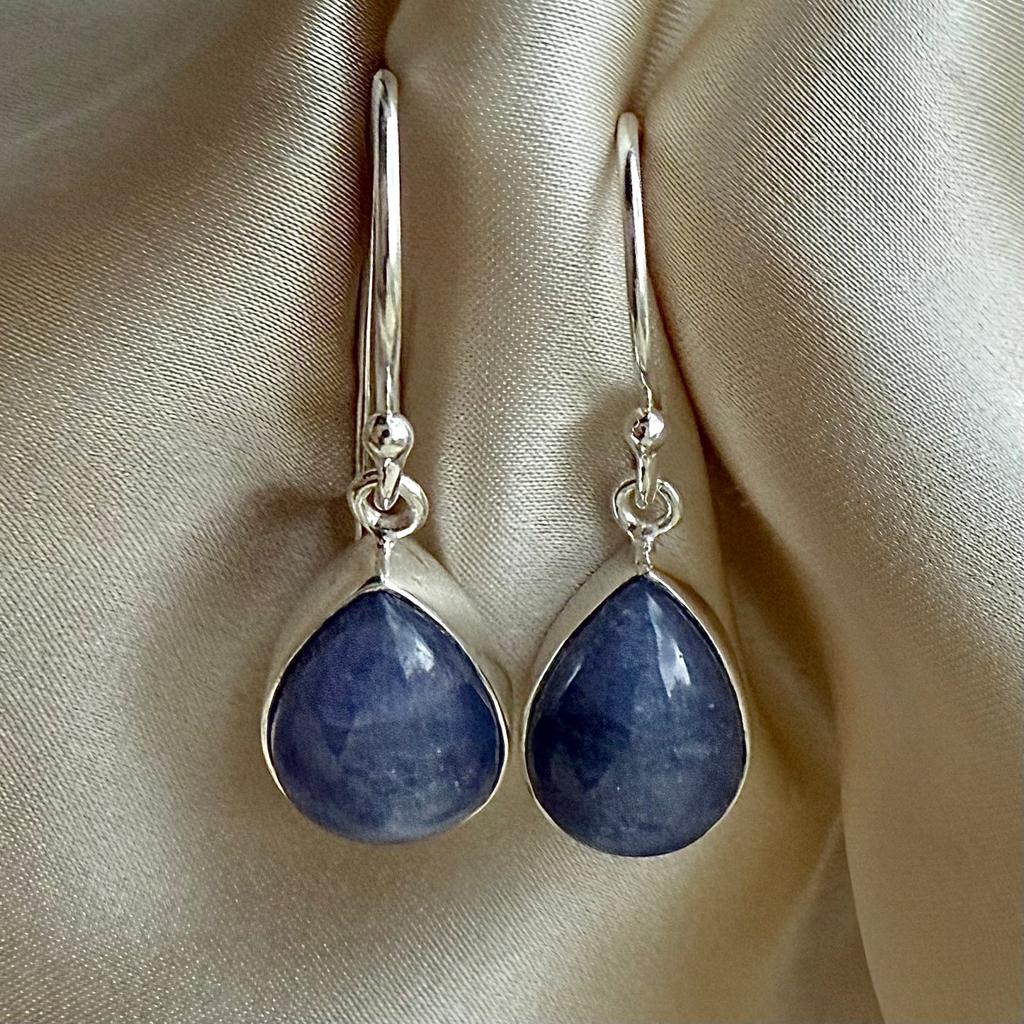 Tanzanite briolette earrings