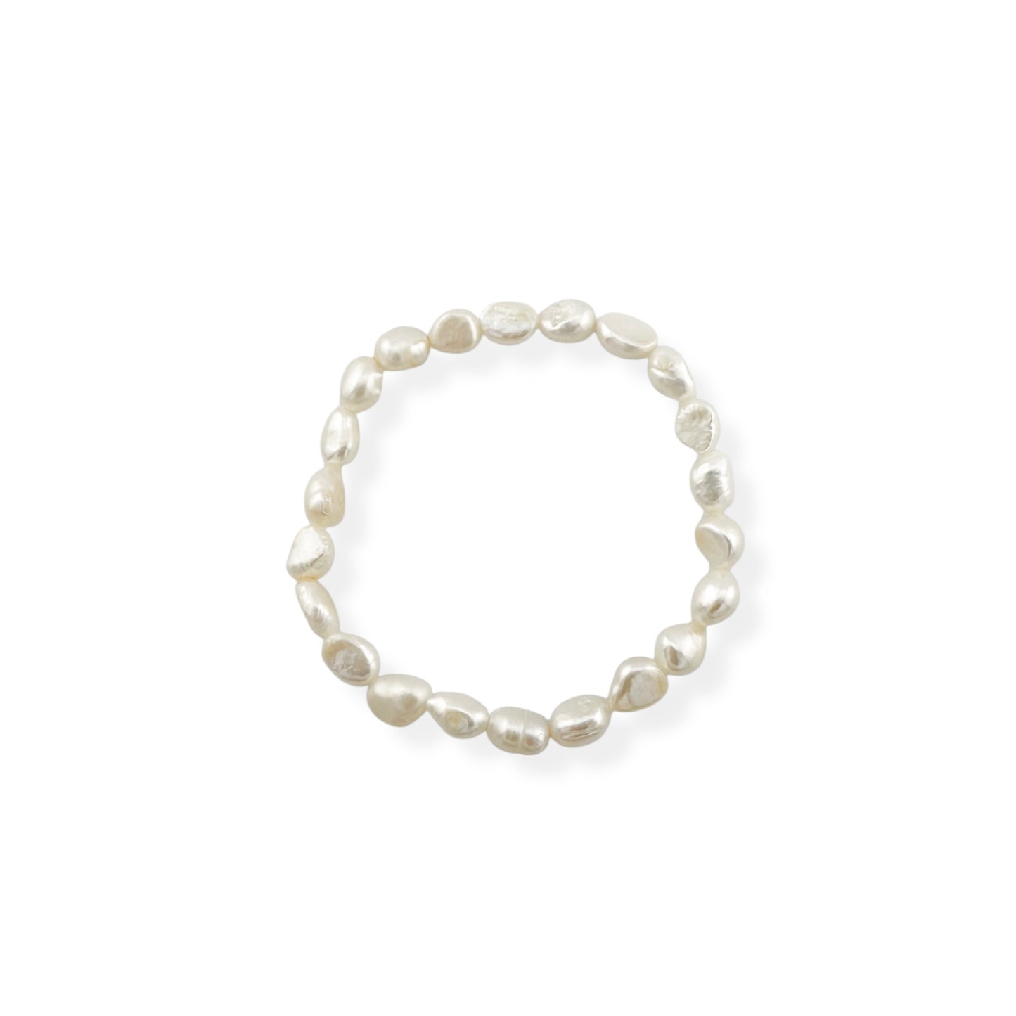 White Freshwater Pearl Bracelet