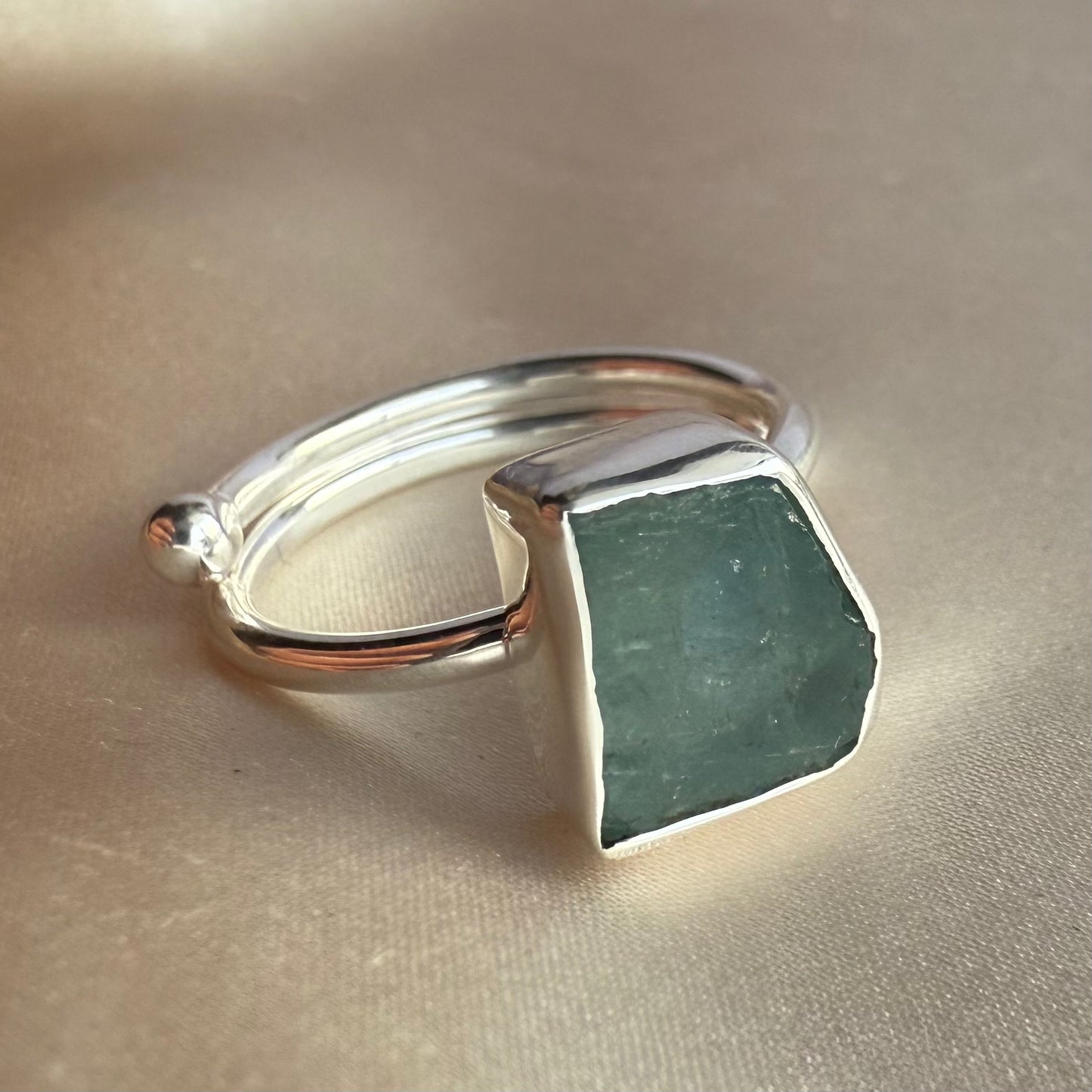 Narelle aquamarine ring