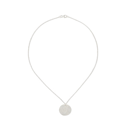 Hammered disc necklace