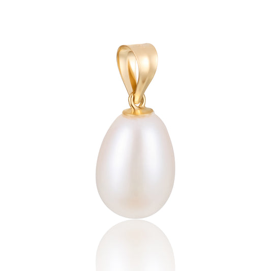 14 carat gold freshwater pearl pendant