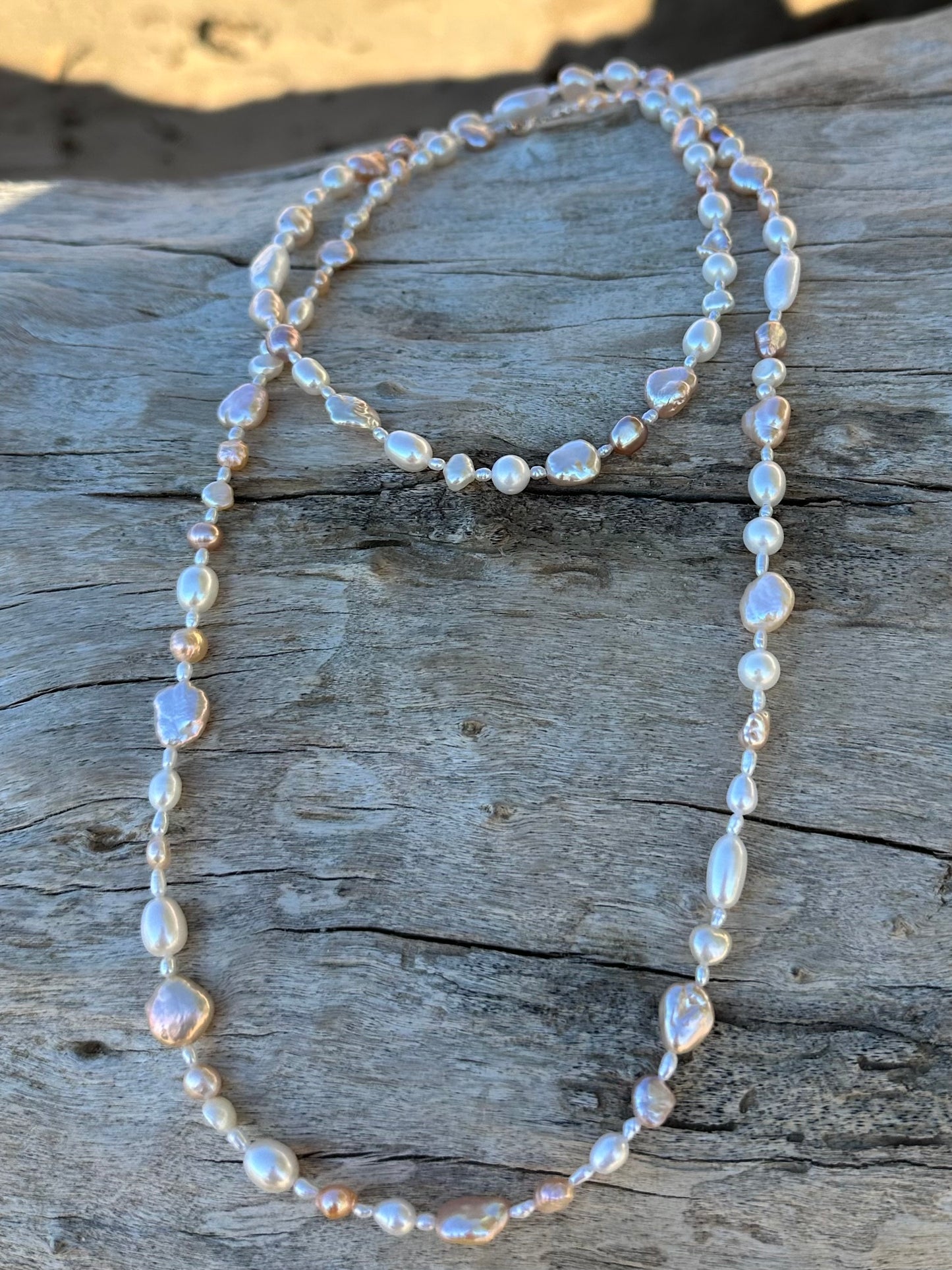 Golden Hour pearl necklace