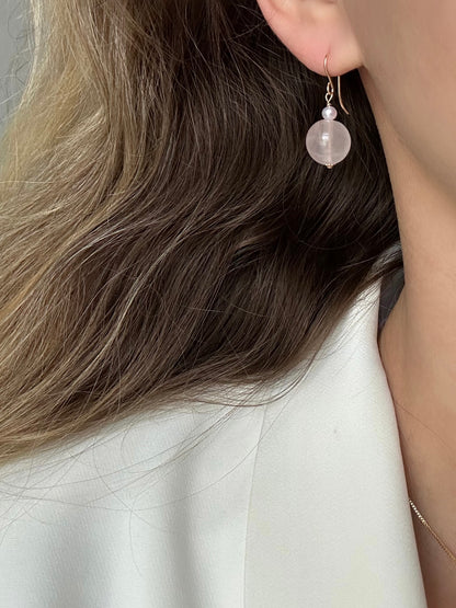 Rosy Drops earrings