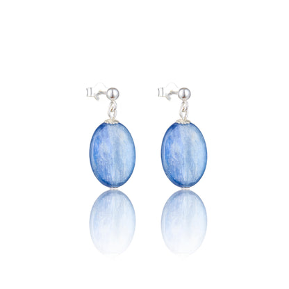 Kyanite drop stud earrings