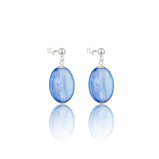 Kyanite drop stud earrings