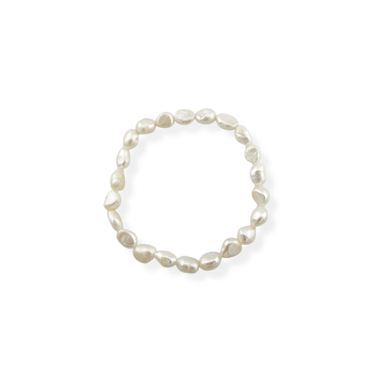 White Freshwater Pearl Bracelet