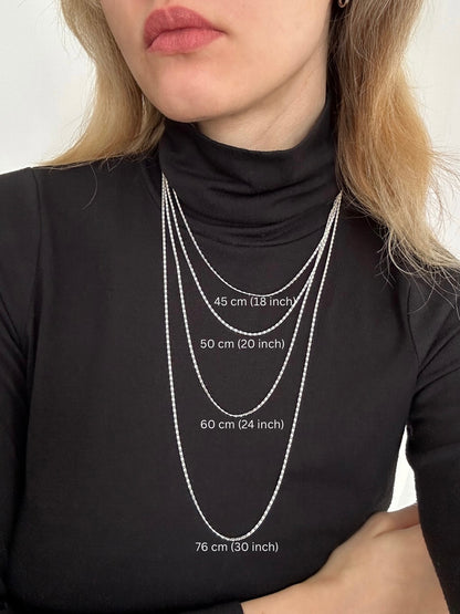 Lumachina sterling silver chain - various sizes